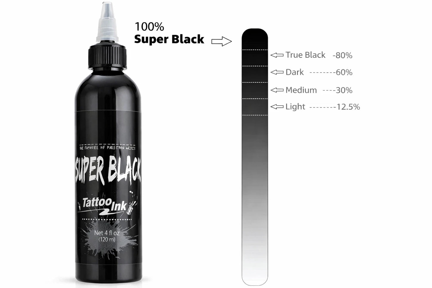 STIGMA Black Tattoo Ink 4 oz – Deep Color, Smooth Flow, Fast-Drying Formula