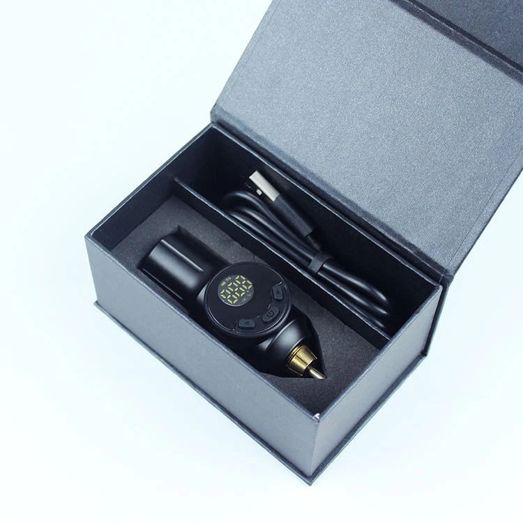 Wireless Tattoo Power Supply Mini LED Stainless Steel - 1500mAh